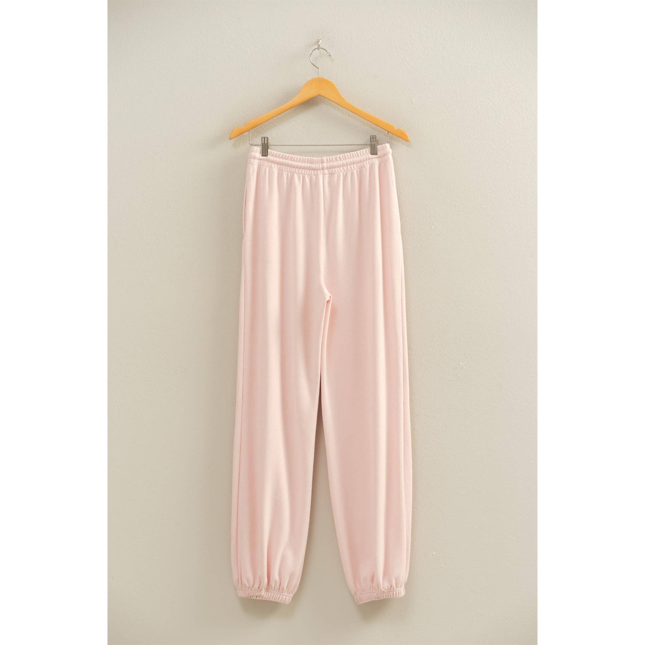 Double Zero - Vendita all'ingrosso Pantaloni sportivi/da jogging loungewear - Donna - Pantaloni jogger a costine morbide con coulisse e vestibilità comoda9