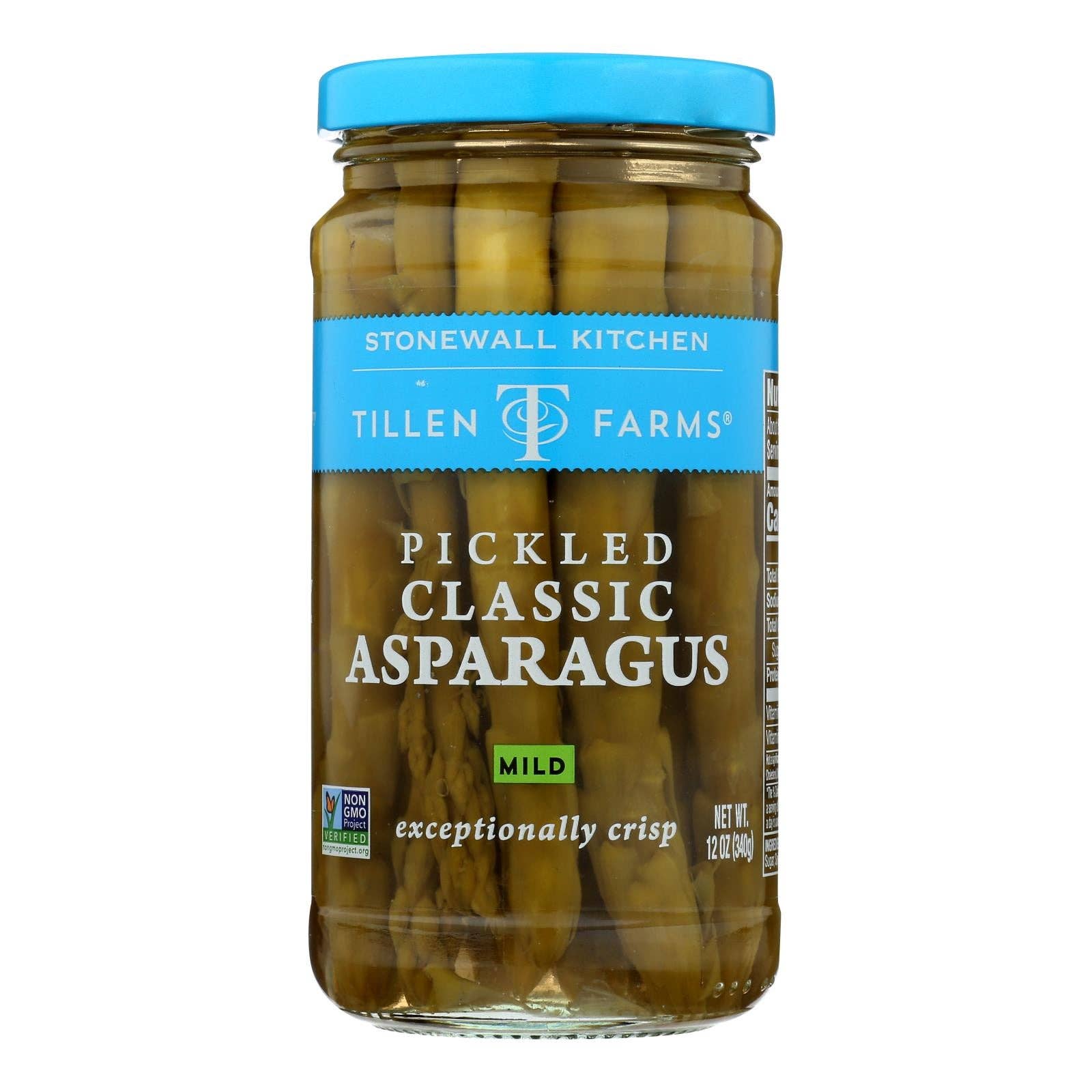 Everyday Supply Co - Wholesale Pickled Vegetables - Tillen Farms Pickled Asparagus, Crispy, 12 Oz, Pack of 60