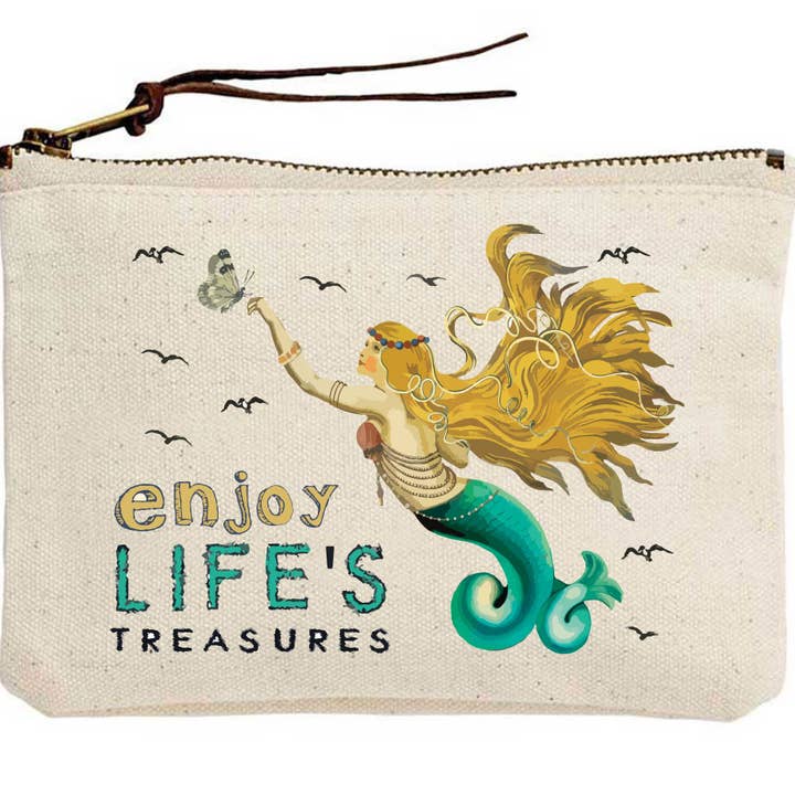 Enjoy Life Treasures - Funda de lona de sirena para venta al por mayor de Potluck Press