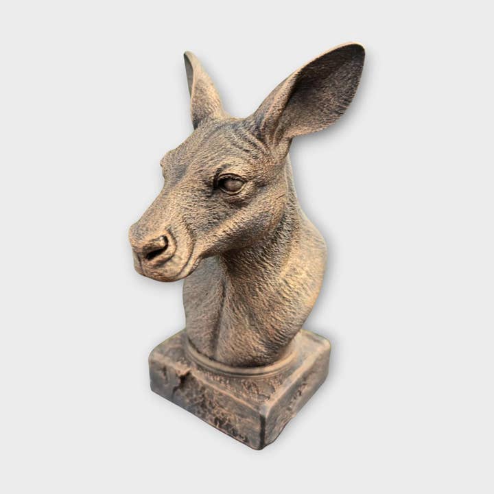 Busto di canguro, statua - decorazione per la casa, regalo per amanti degli animali per lui o per lei, ornamento dipinto a mano per la vendita all'ingrosso da parte di 3DijkstraFinds
