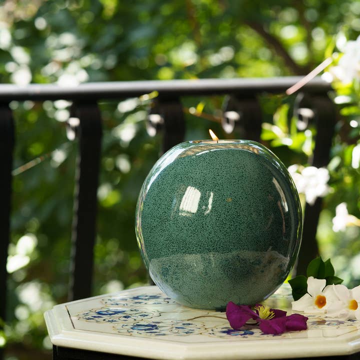 Pulvis Art Urns - Wholesale Urn - Cremation Urn Harmony - Large | Oily Green Melange | Ceramic4