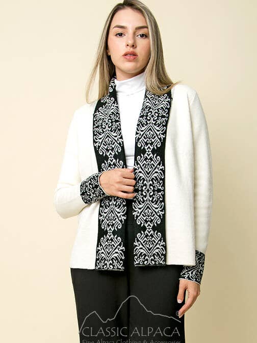 London-Strickjacke aus Alpakawolle für den Großhandel von Classic Alpaca