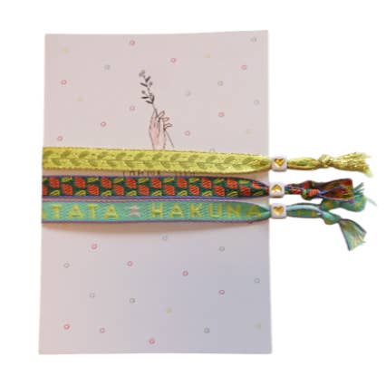 Bracelet Text Ribbon Greeting Card Thank You for wholesale by Sansira Jewelry