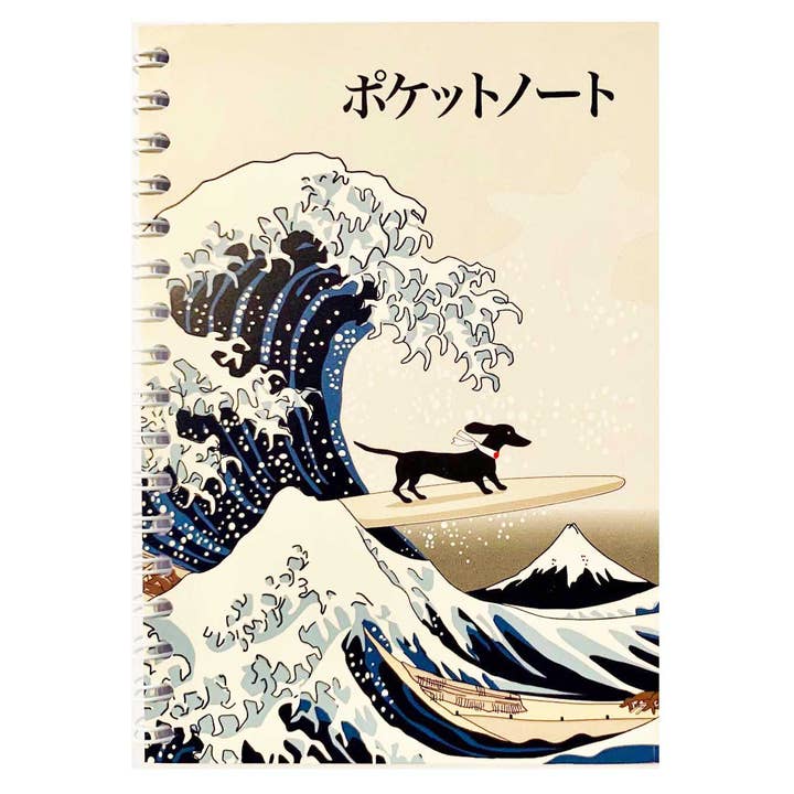 Great Wave Notebook for wholesale by London Pooch