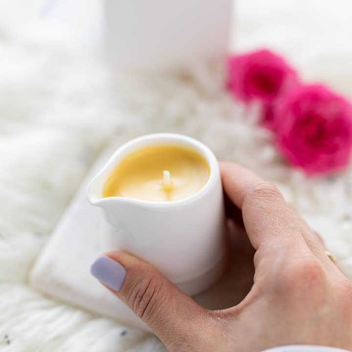 MySunshineCandless - Wholesale Jar/Filled Candle - Massage Candle with therapeutic essential oils ,Handmade