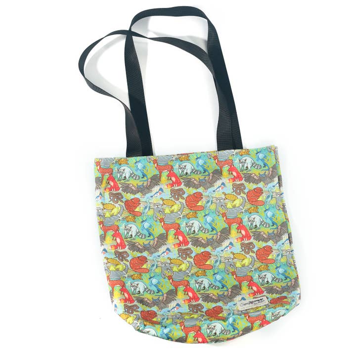 Creek Critters Canvas Shopping Tote for wholesale by Sipsey Wilder