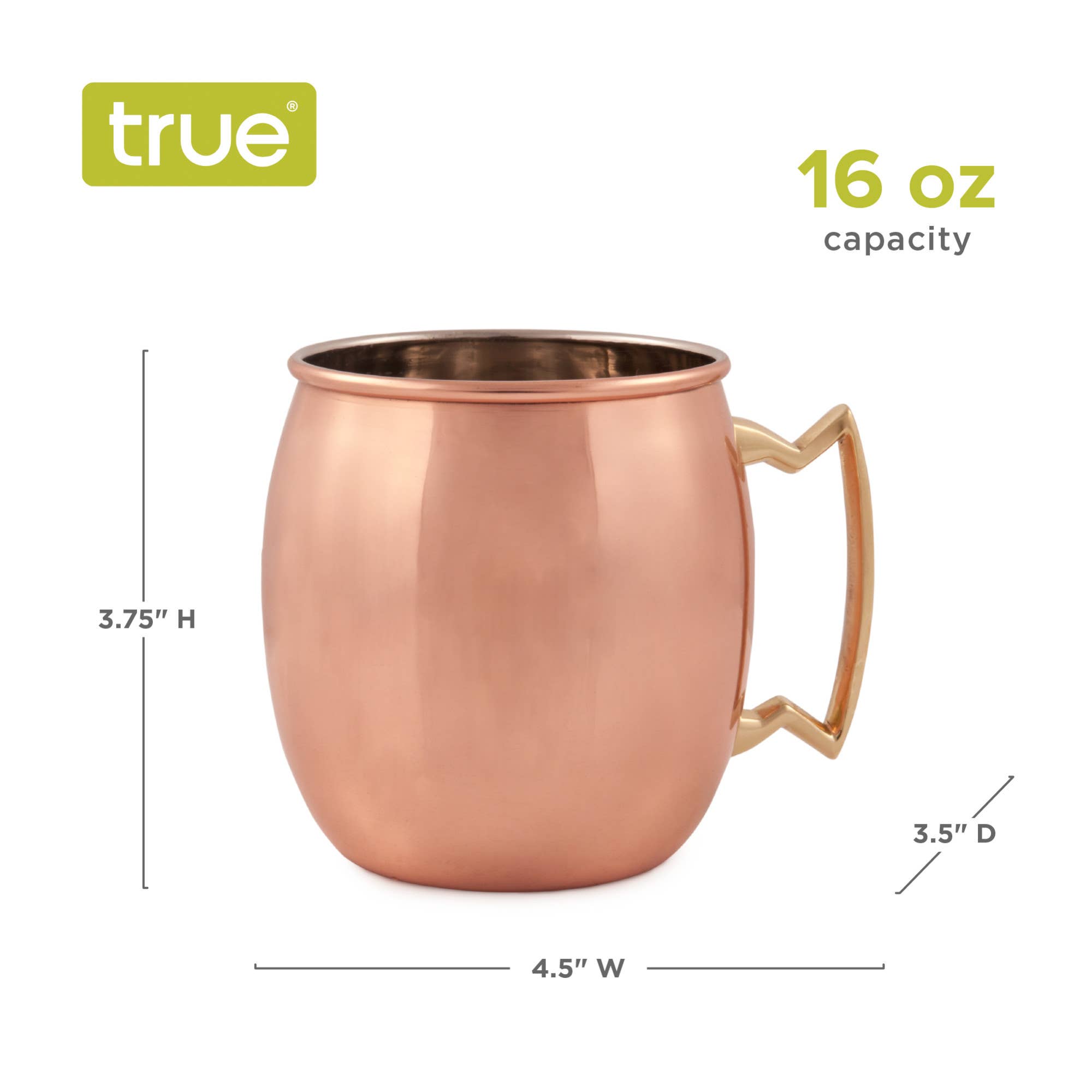 TRUE - Wholesale Cocktail/Liquor Glass - Copper Plated Stainless Steel Moscow Mule Cocktail Mugs5