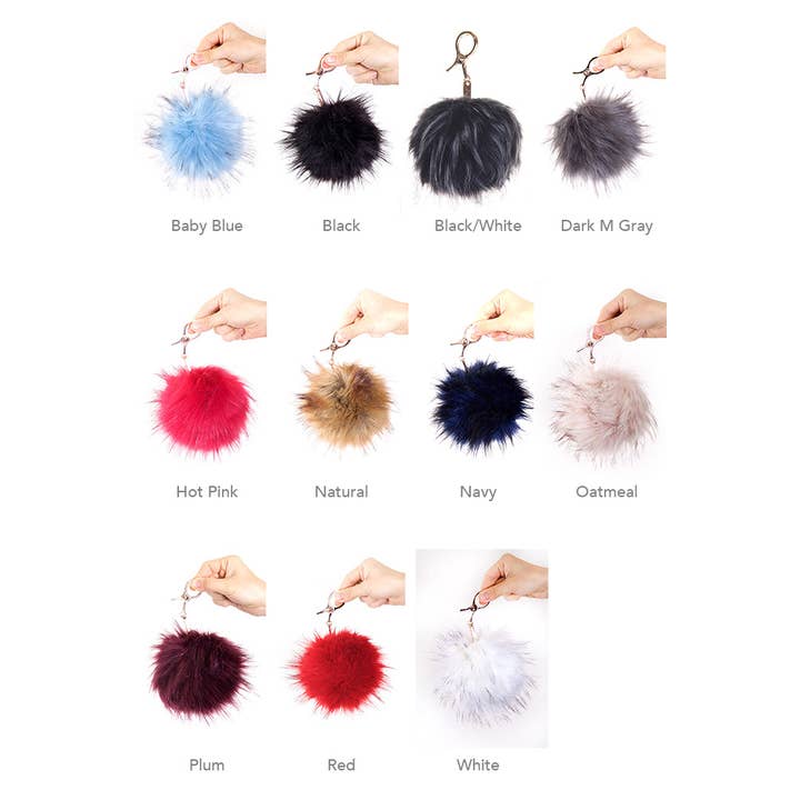 Hana – wholesale Keychain – Women's – C.C Fur Ball Bag Key Chain11