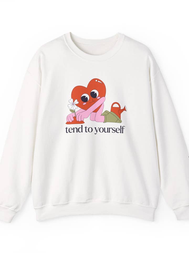 Tend To Yourself Self Care Crewneck for wholesale by Maneki