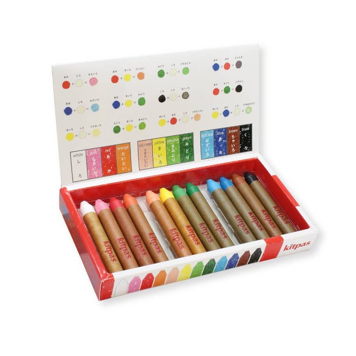 Focus America Corp. Wholesale - Wholesale Crayons - Kids & Baby - Kitpas Medium 12 Colors