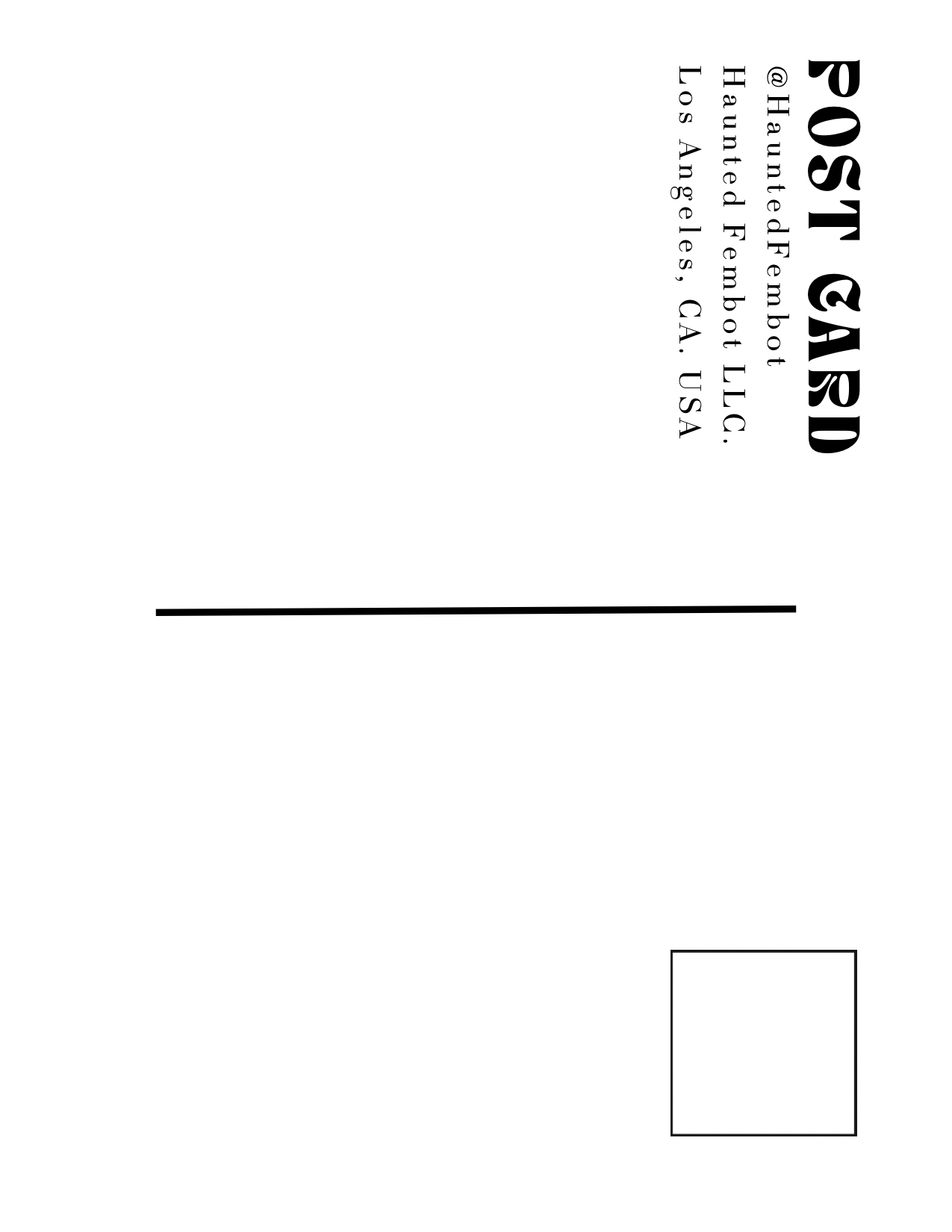 Haunted Fembot - Wholesale Postcard - David Lynch “follow your dreams unless they’re stupid” Postcard7