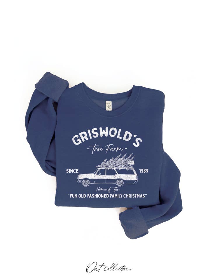 OAT COLLECTIVE - Wholesale Graphic Sweatshirt - Women's - GRISWOLD'S TREE FARM Graphic Sweatshirt