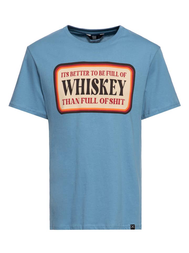 light blue Whiskey T-shirt for wholesale on Faire1