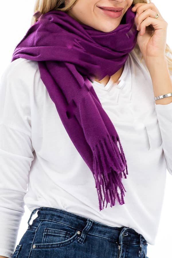 Cap Zone - Wholesale Sjaal - Dames - Oversized sjaal en omslagdoek van echt ongeverfde wol en sky cashmere13