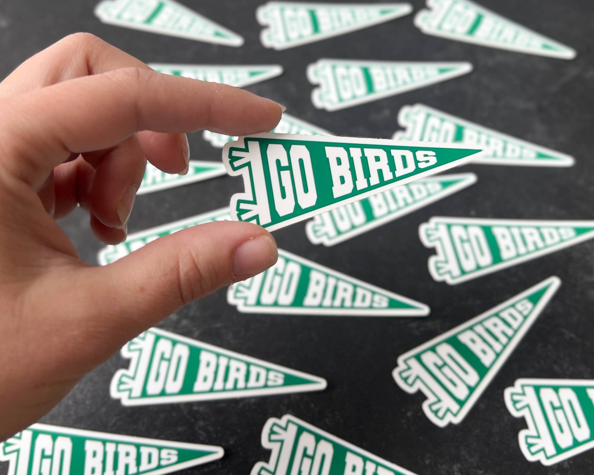 Studio Bladel - Wholesale Sticker - Go Birds pennant flag sticker0
