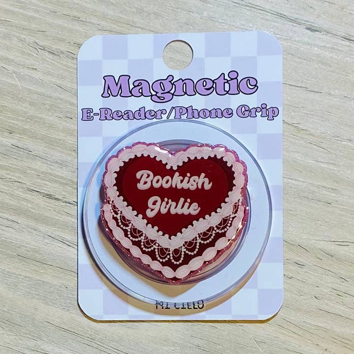 Bookish Girlie E-Reader, Phone Grip for all Devices - Magnetic or Adhesive for wholesale by Kailex Boutique Wholesale