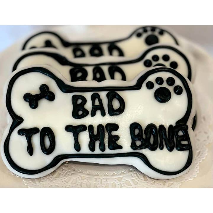 Bad To The Bone Treat for wholesale by DELCO DOG CO.
