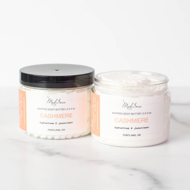Cachemire - Beurre corporel pour la vente par Mad Sass Soap Co