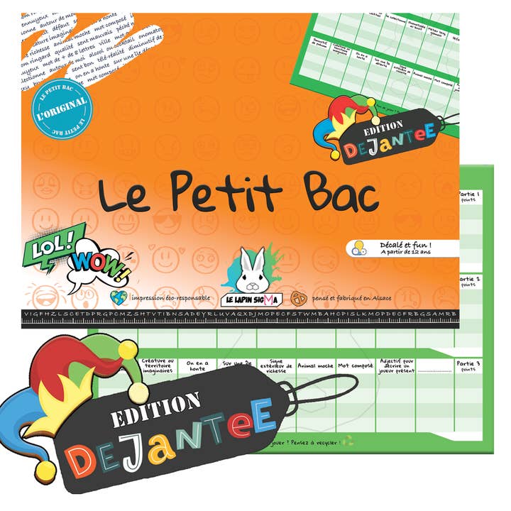 LE LAPIN SIGMA - Venta al por mayor Juegos de mesa - Juego Le Petit Bac - Set especial NOEL 40ex - Edición 6