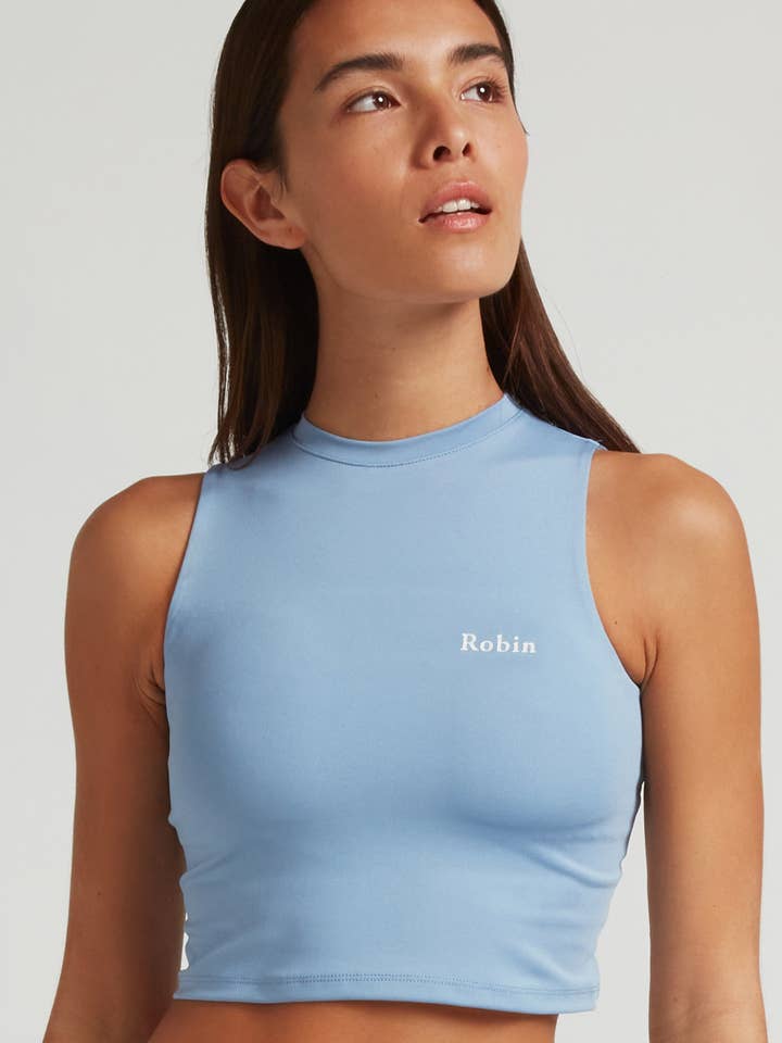 Camisola Top Blue Stone por atacado de Robin