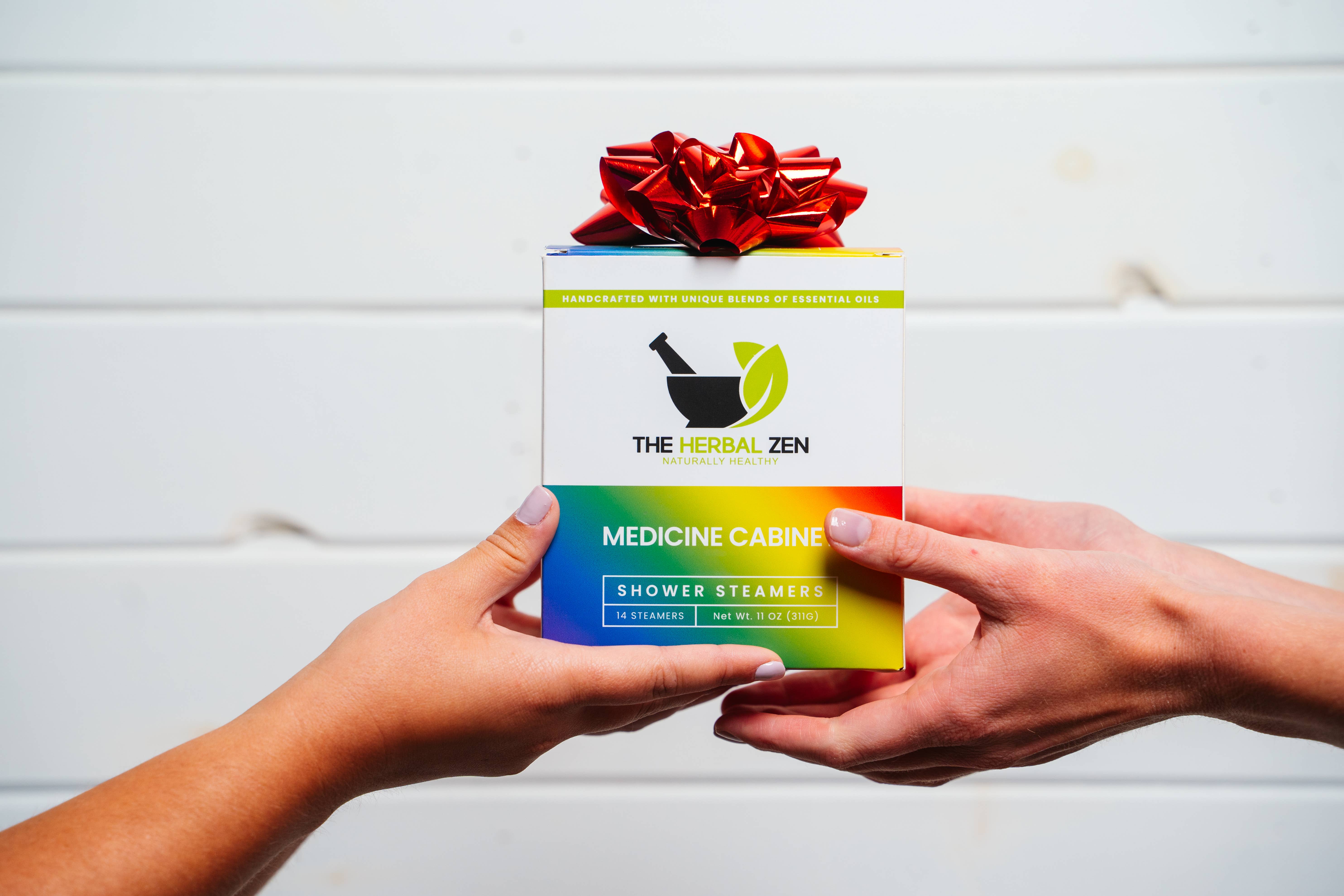 The Herbal Zen - Wholesale Shower Steamer/Bomb - Medicine Cabinet Shower Steamer Gift Box | Valentine’s Set1