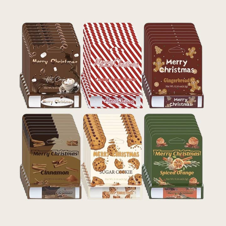 Baumes à lèvres parfumés de Noël pour la vente par Ella Blue