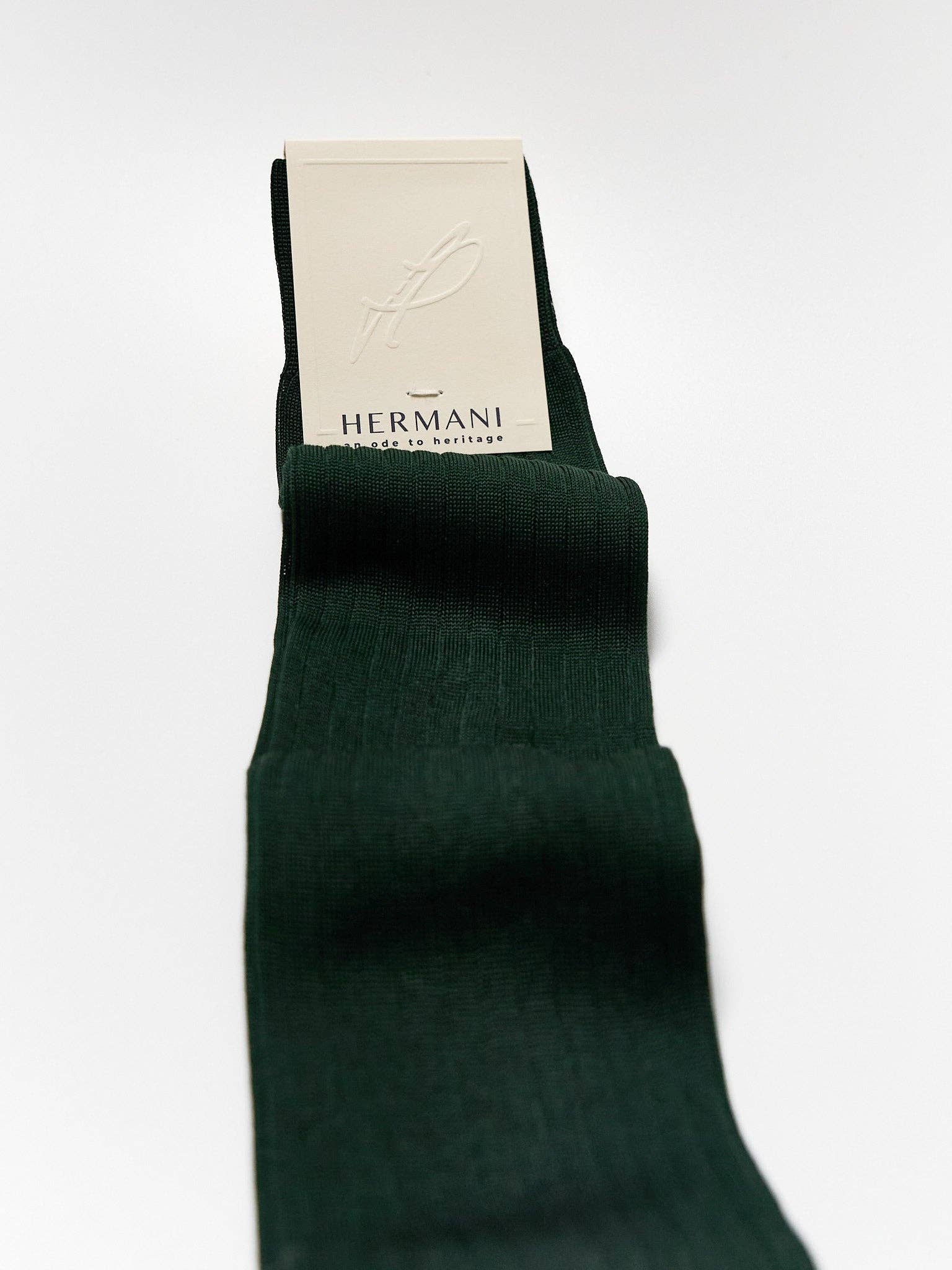 Hermani Heritage - Wholesale Socks - Women's - Donna Filo di Scozia Knee-High - Verdone3