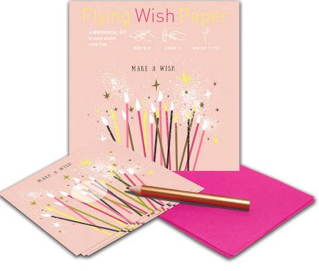 FLYING WISH PAPER ® - Wholesale Verjaardagskaartje - DOE EEN WENS VERJAARDAG / Wens-Maakkit / 15 WENS PAPERS™2