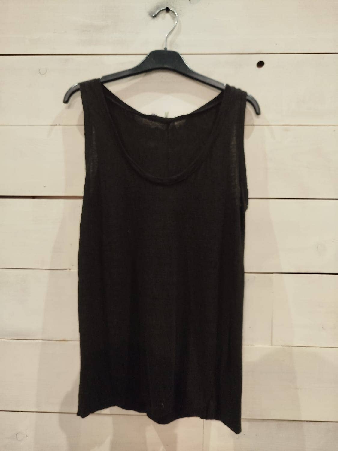 Linos y Textiles – Großhandel T-Shirt – Damen – REF 3981 Basic Stretch Leinen-Top 100 %2