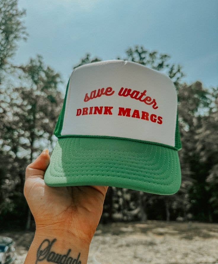 THE BEVEL LABEL - Wholesale Trucker Hat - Women's - Save Water, Drink Margs Trucker Hat6