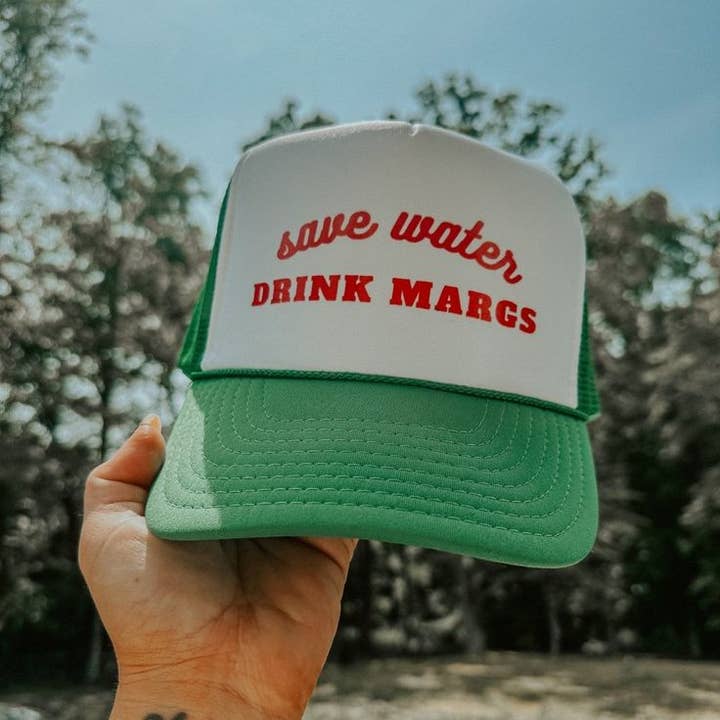 THE BEVEL LABEL - Wholesale Trucker Hat - Women's - Save Water, Drink Margs Trucker Hat6