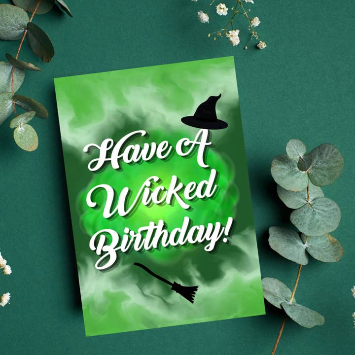 Printicole - Wholesale Birthday Card - Wicked Musical Theatre Quote Greeting Birthday Cards