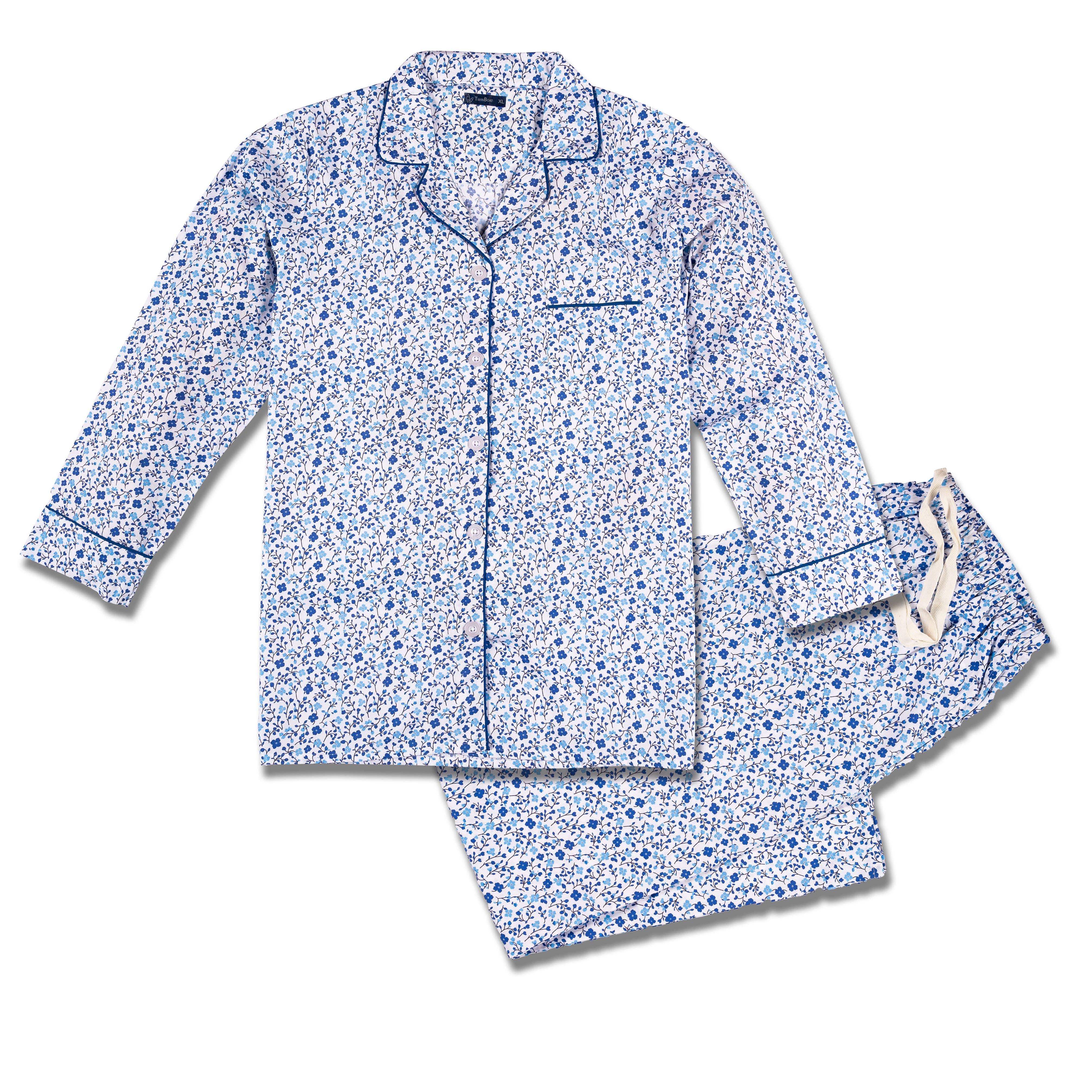 Noble Mount - Vendita all'ingrosso Completo pigiama - Donna - Set pigiama da donna in popeline di cotone 100%24