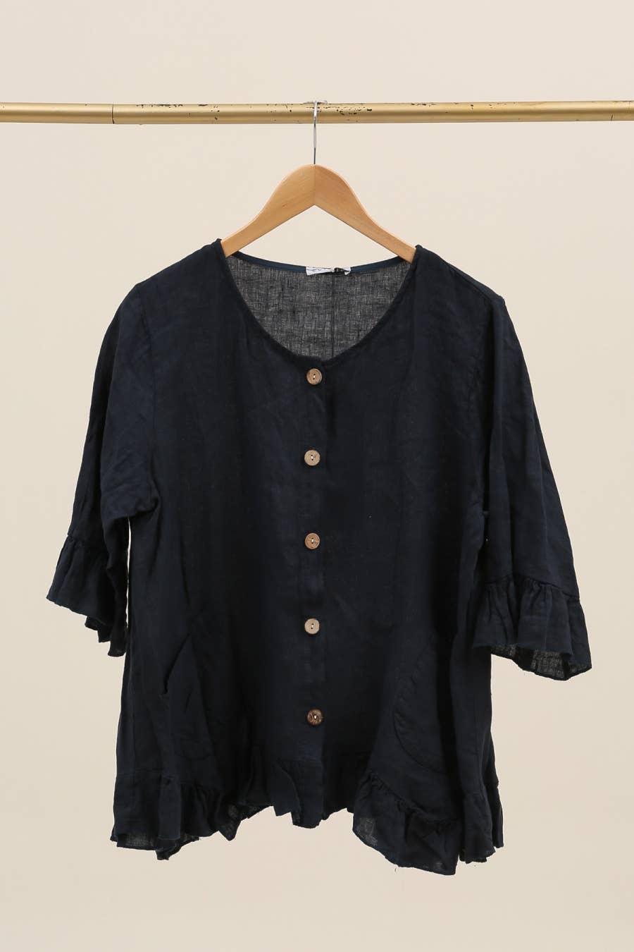 la maison des fibres naturelles - Wholesale Varsity/Baseball Jacket - Women's - Buttoned jacket 100% linen 163422