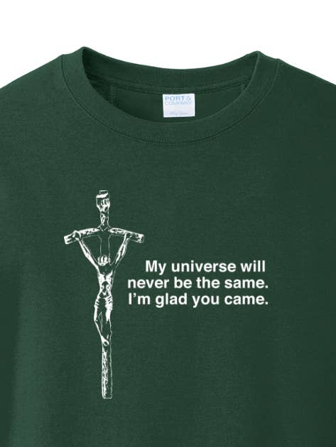 Blij dat hij kwam - Crucifix - Sweater met ronde hals voor wholesale door Sock Religious