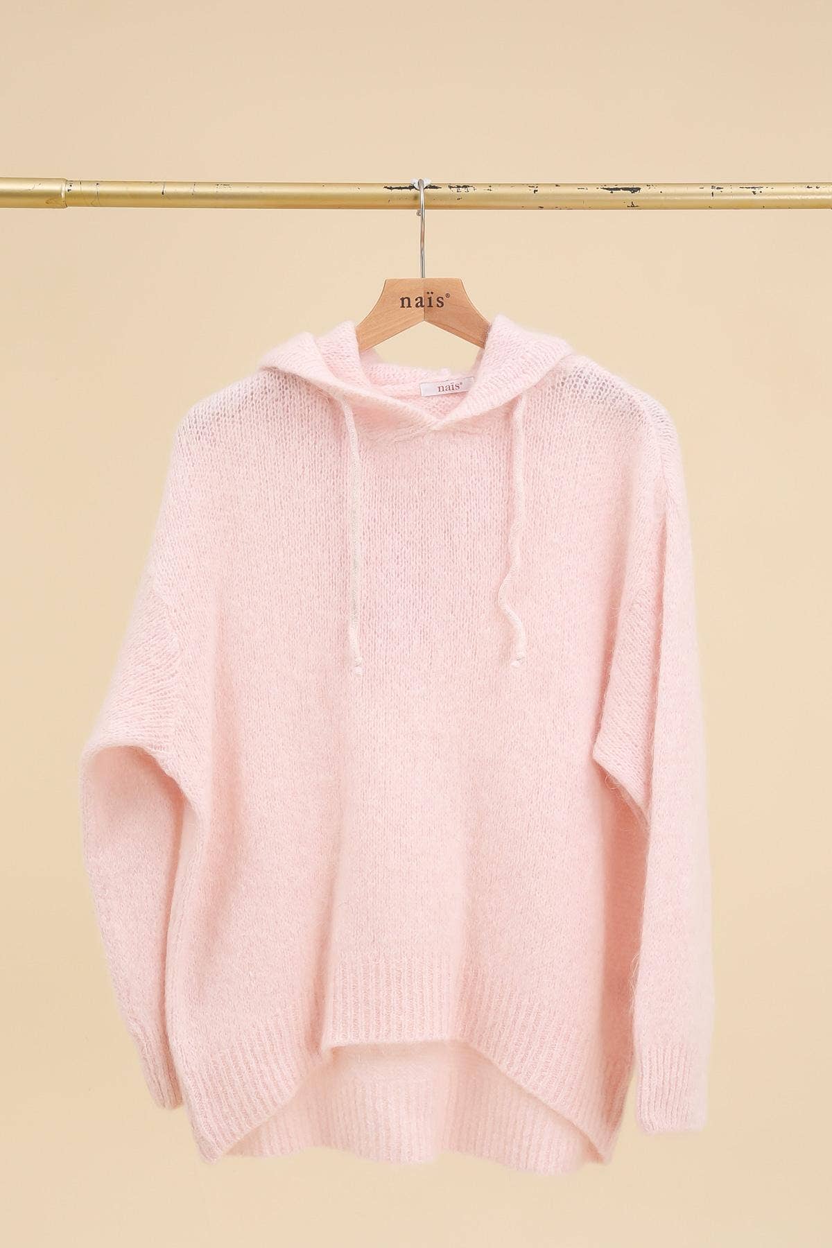NAÏS PARIS - Wholesale Hoodie - Women's - MOHAIR AND WOOL HOODY-STYLE SWEATER10