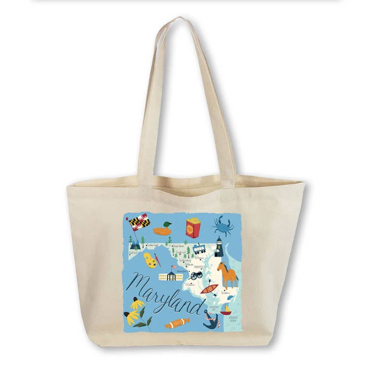 Works of Heart - Wholesale Tote Bag - Unisex - Home State Home: Canvas Totebag18