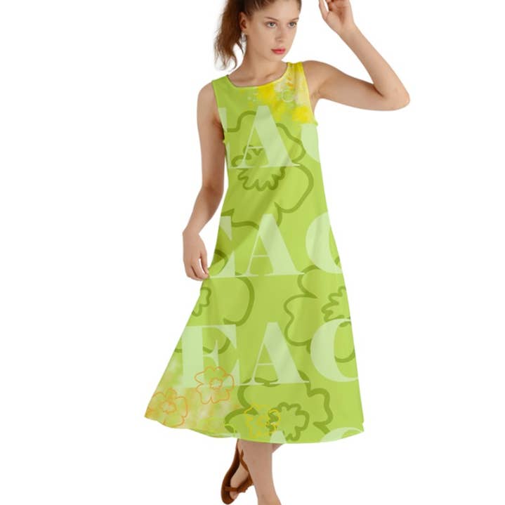 Peace Over Peace - Robe longue pour la vente par Peace Peep Designs