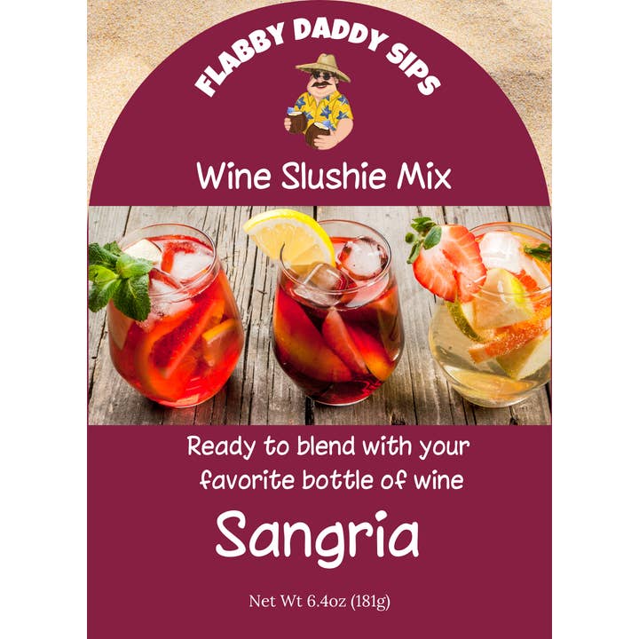 Flabby Daddy Sips - Wholesale Cocktail mix/syrup - Sangria Wine Slushie Mix