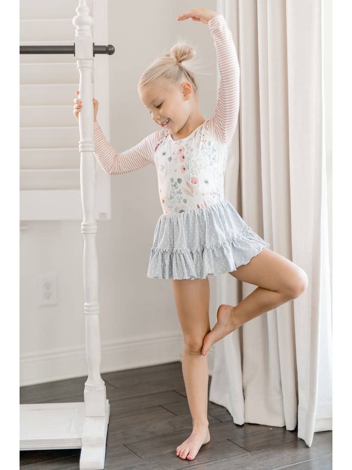 Cheeky Plum – wholesale Leotard – Child – Farrah Leotard - Soft Stems2