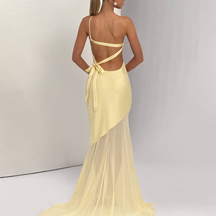 Marayn - Wholesale Gown - Women's - Summer Sexy Slit Maxi Dress Elegant Chic1