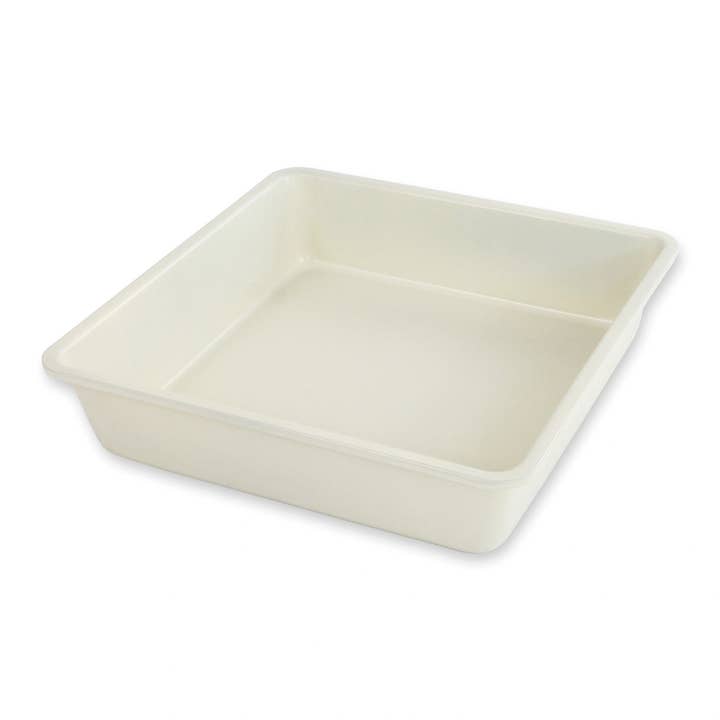 Seamless 8" Square Cake Pan - Vanilla for wholesale by USA Pan
