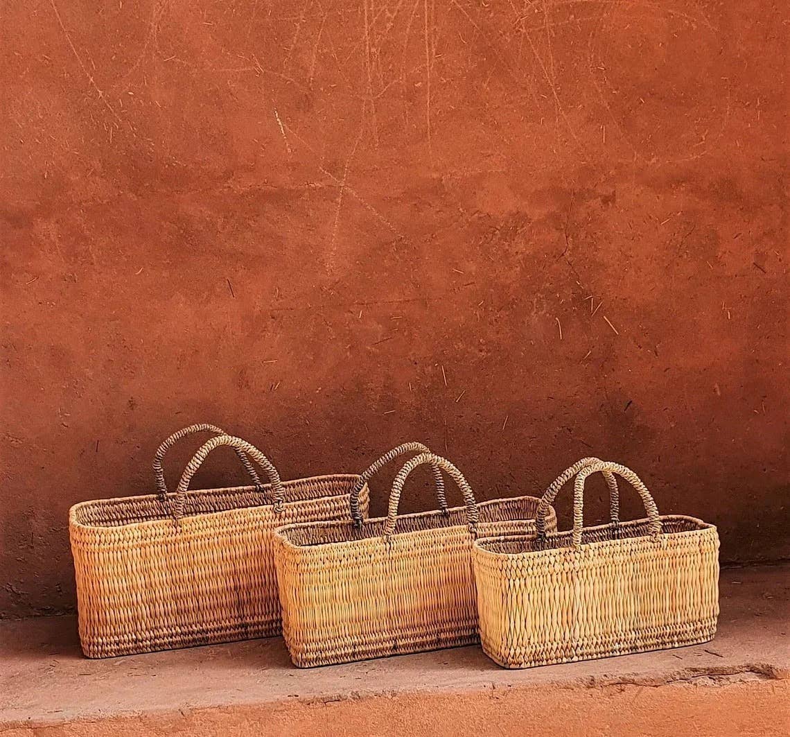 High crafty - Wholesale Beach Bag - French Market Tote – Handmade Moroccan Straw Bag with Leathe1