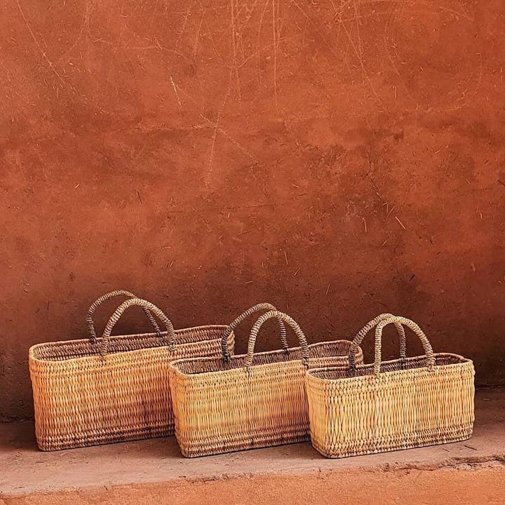 High crafty - Wholesale Beach Bag - French Market Tote – Handmade Moroccan Straw Bag with Leathe1