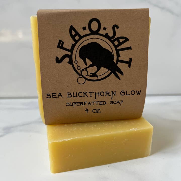 Sea Buckthorn Glow Soap for wholesale by Sea-O-Salt Bath Company