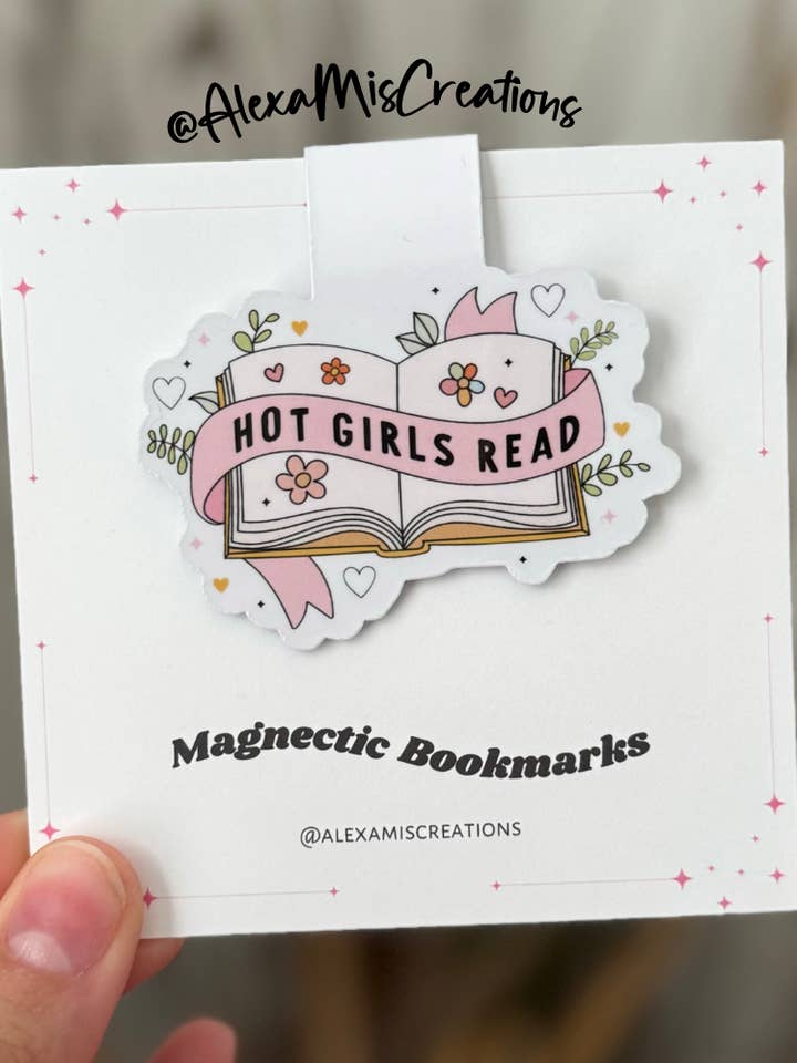Hot girls read magnetic bookmark, Bookish, Book accessories for wholesale by Alexa Miscreations Shop