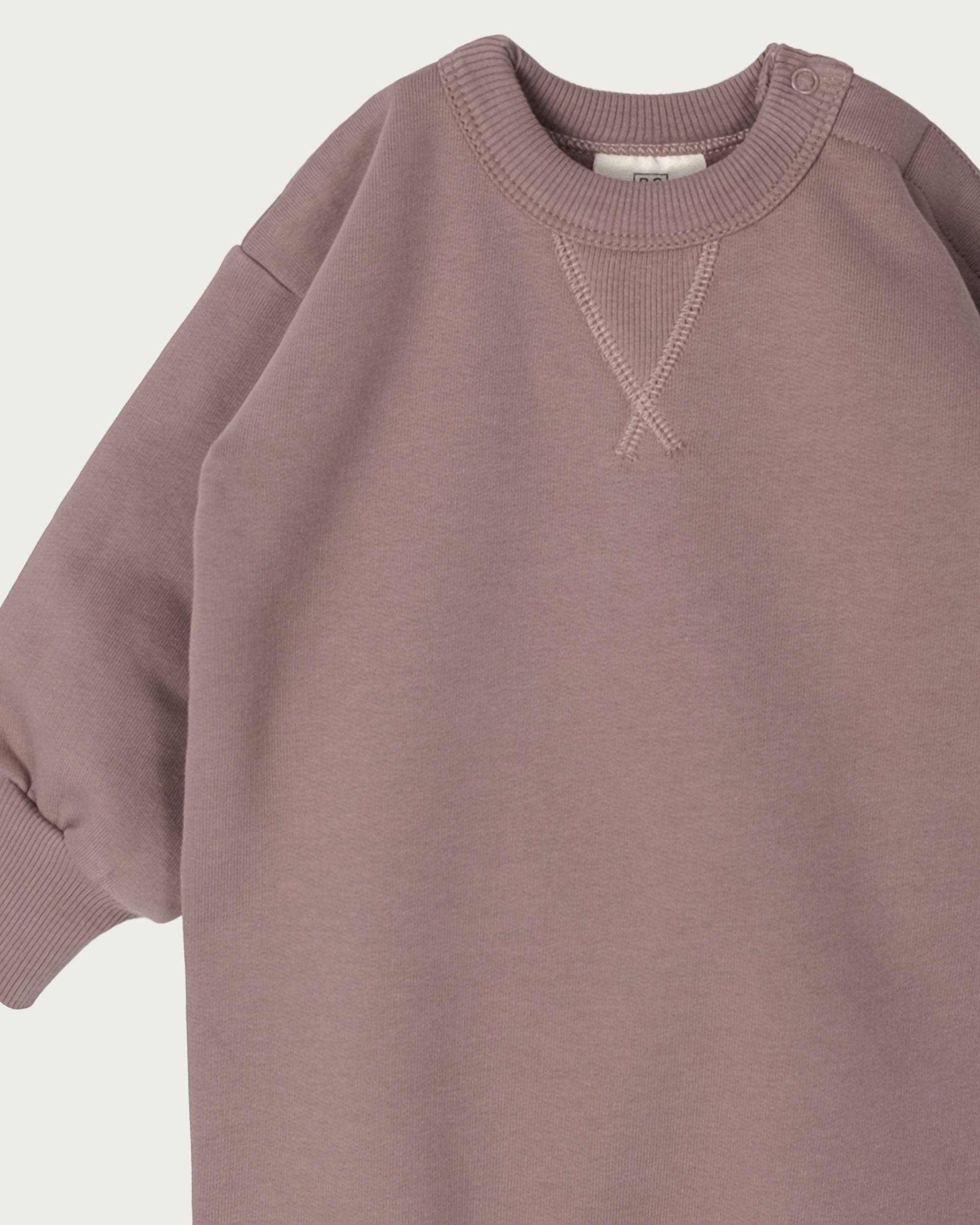 Babu - Wholesale Jumpsuit - Baby - Sweatshirt Onesie - Mocha3