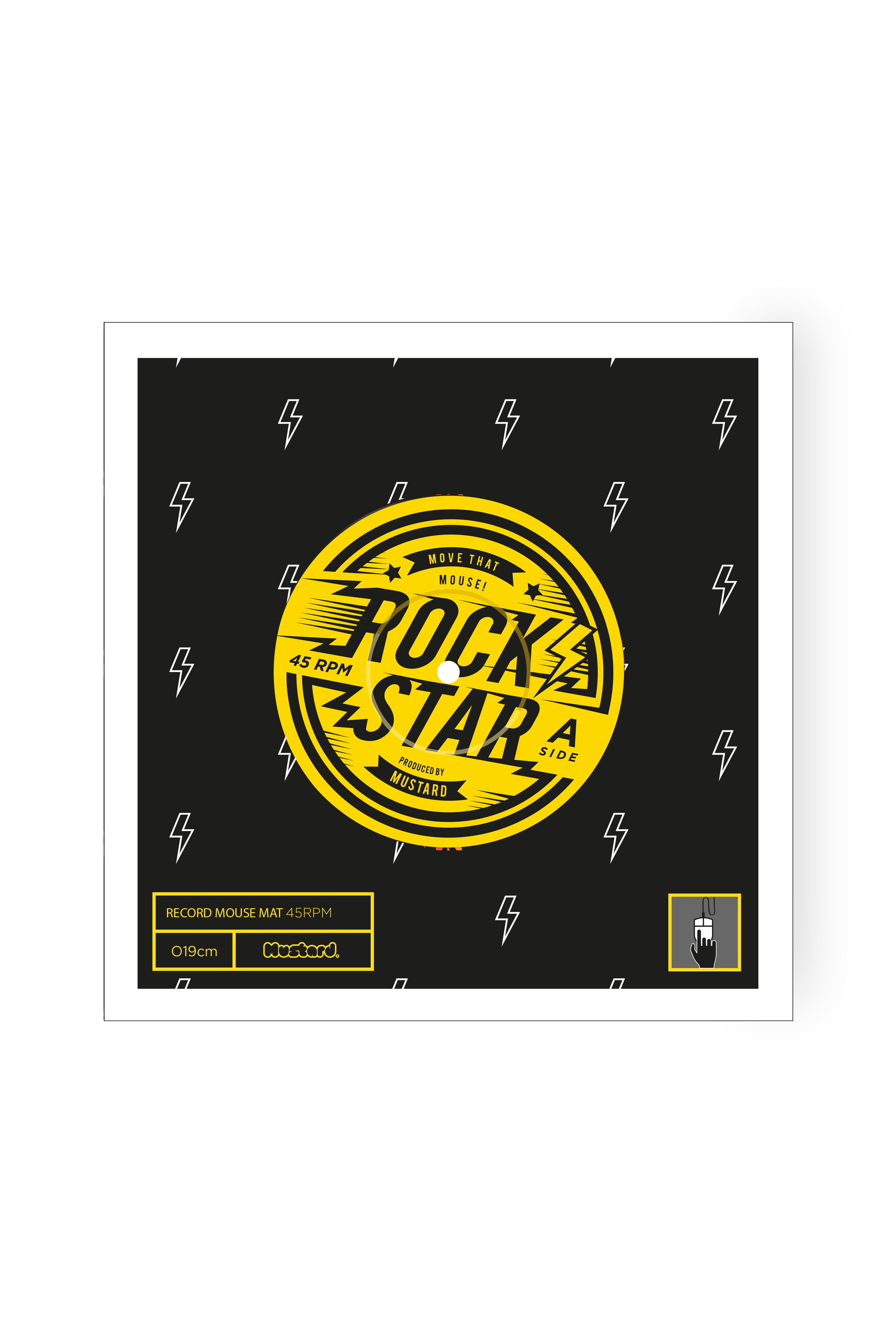 Mustard – wholesale Mousepad/trackpad – Rock N Roll Mouse Mat1
