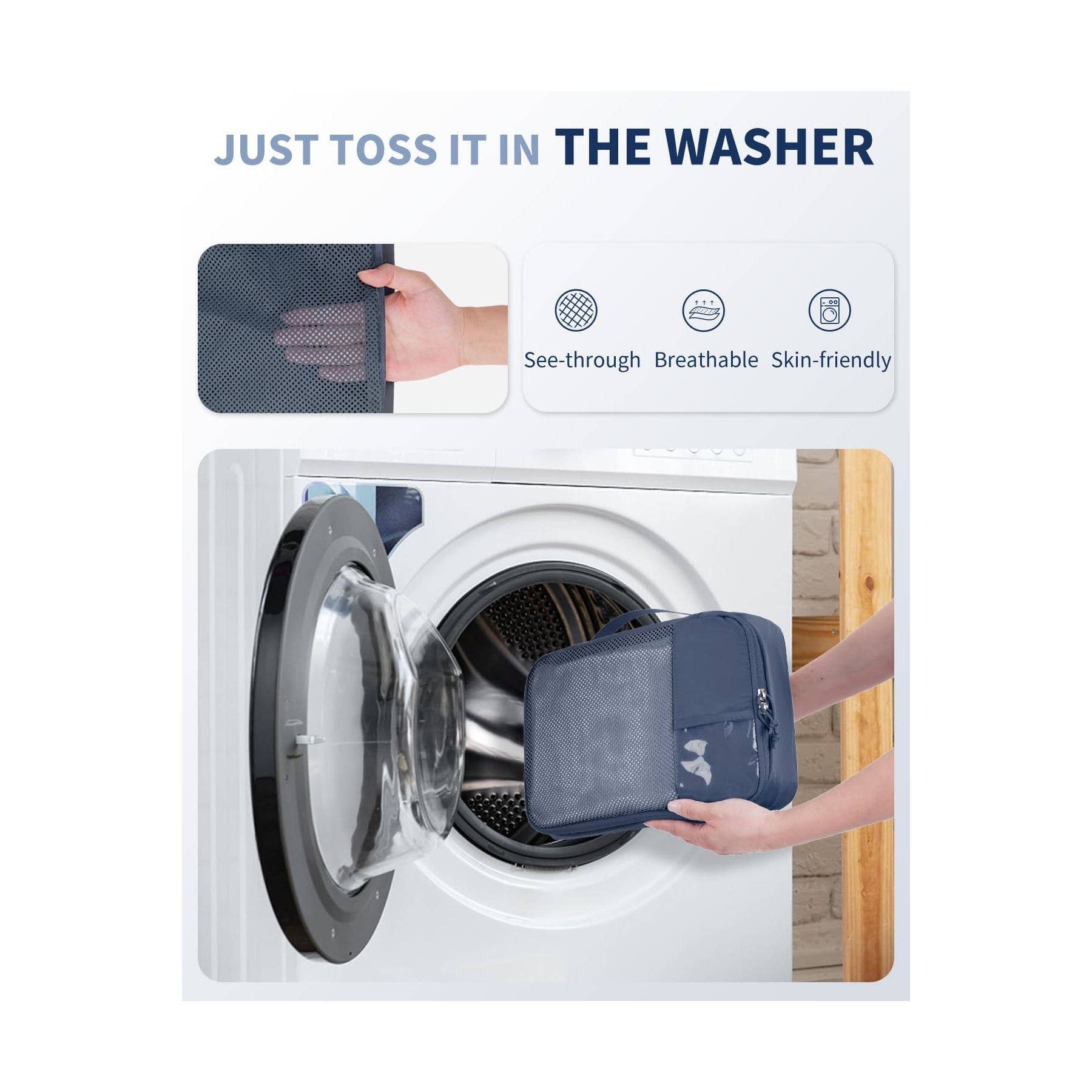 wandf – Engroshandel Pakkeemballage – 6 stk. kuffertorganisatorposer med mærke til rejsetilbehør33