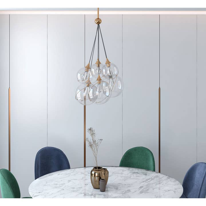 Gold Curio Chandelier for wholesale on Faire3